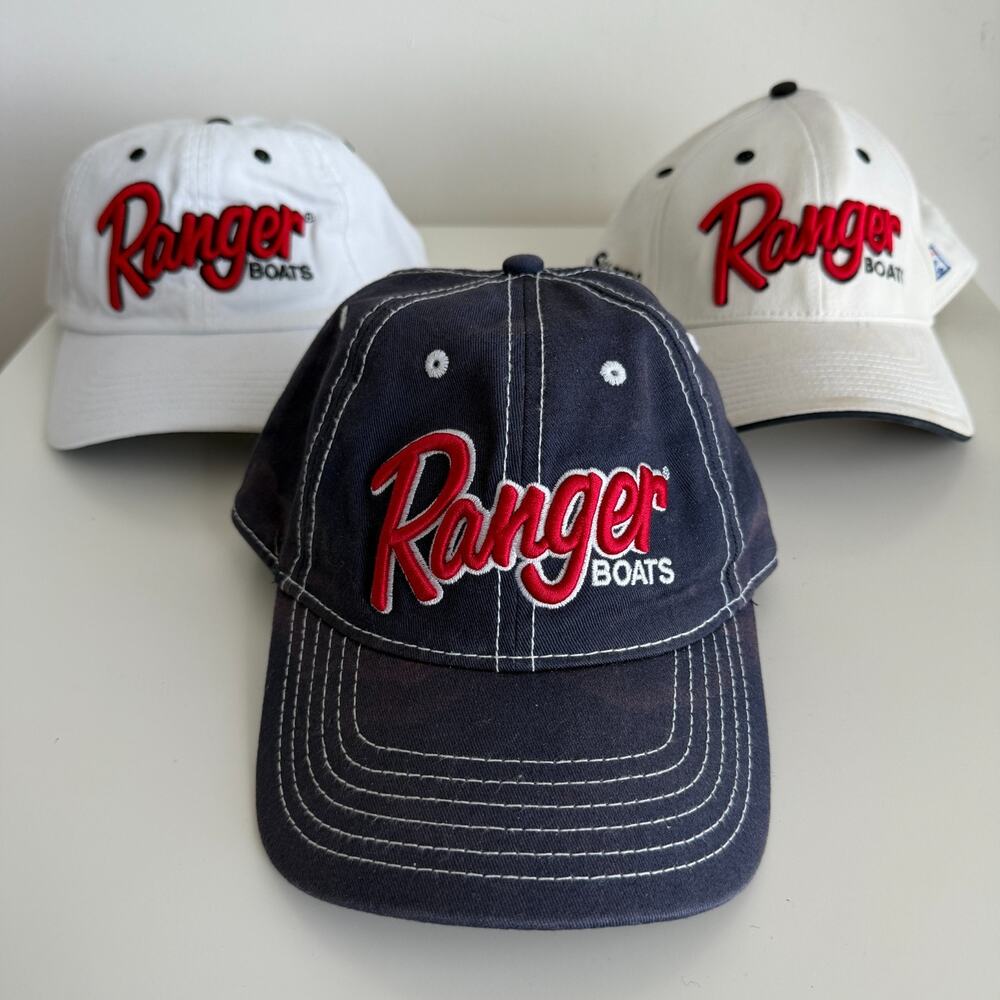 Ranger Boats Hat Lot Of 3 The Game Fishing Trucker Snapback Embroidered Cap